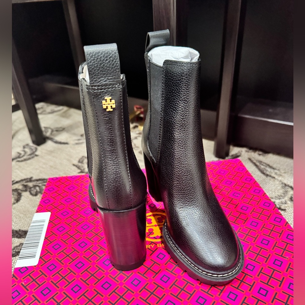 Tory Burch LUG 70MM BOOTIE Black size 5 Firm Price